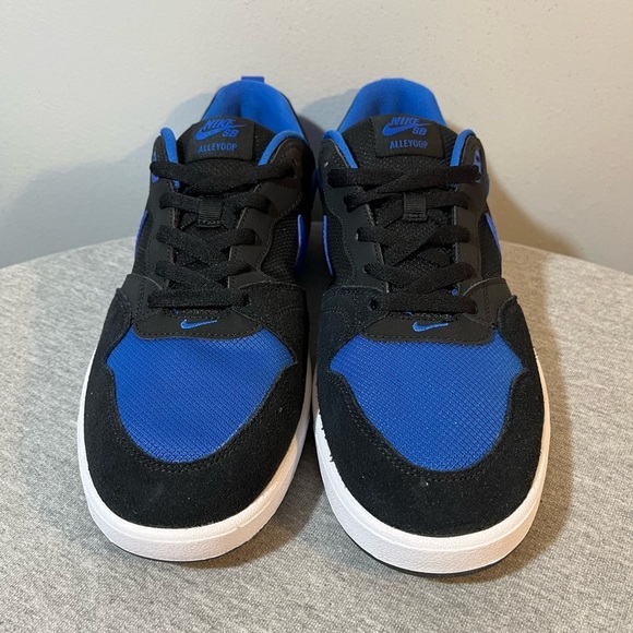 Nike SB Alleyoop Black/Royal Blue Skateboarding Men's Shoe Size 10.5 CJ0882004 - Picture 3 of 11